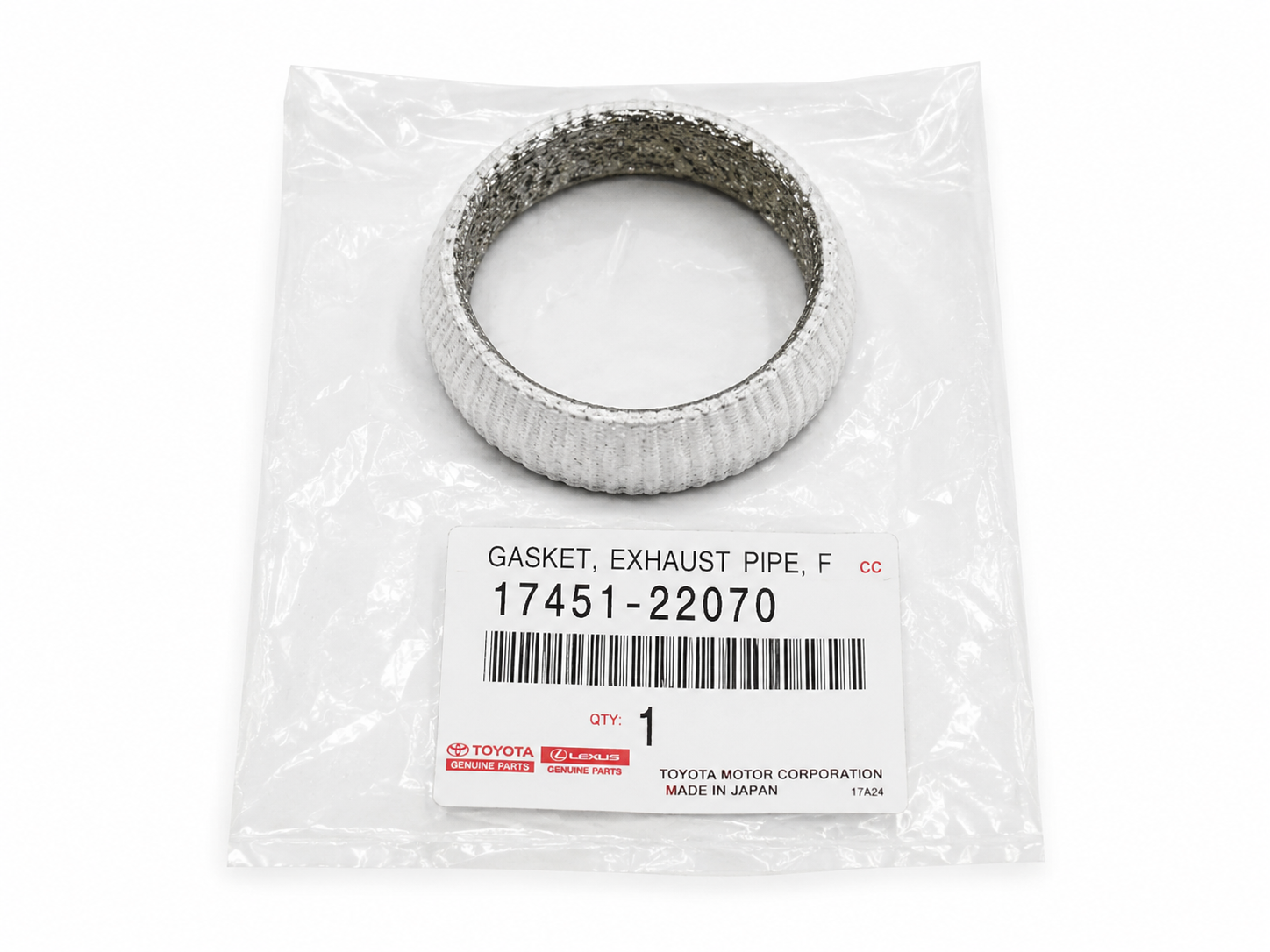 Joint d’échappement d’origine Toyota / Lexus référence 17451-22070 , Toyota Gasket Exhaust Pipe 17451-22070