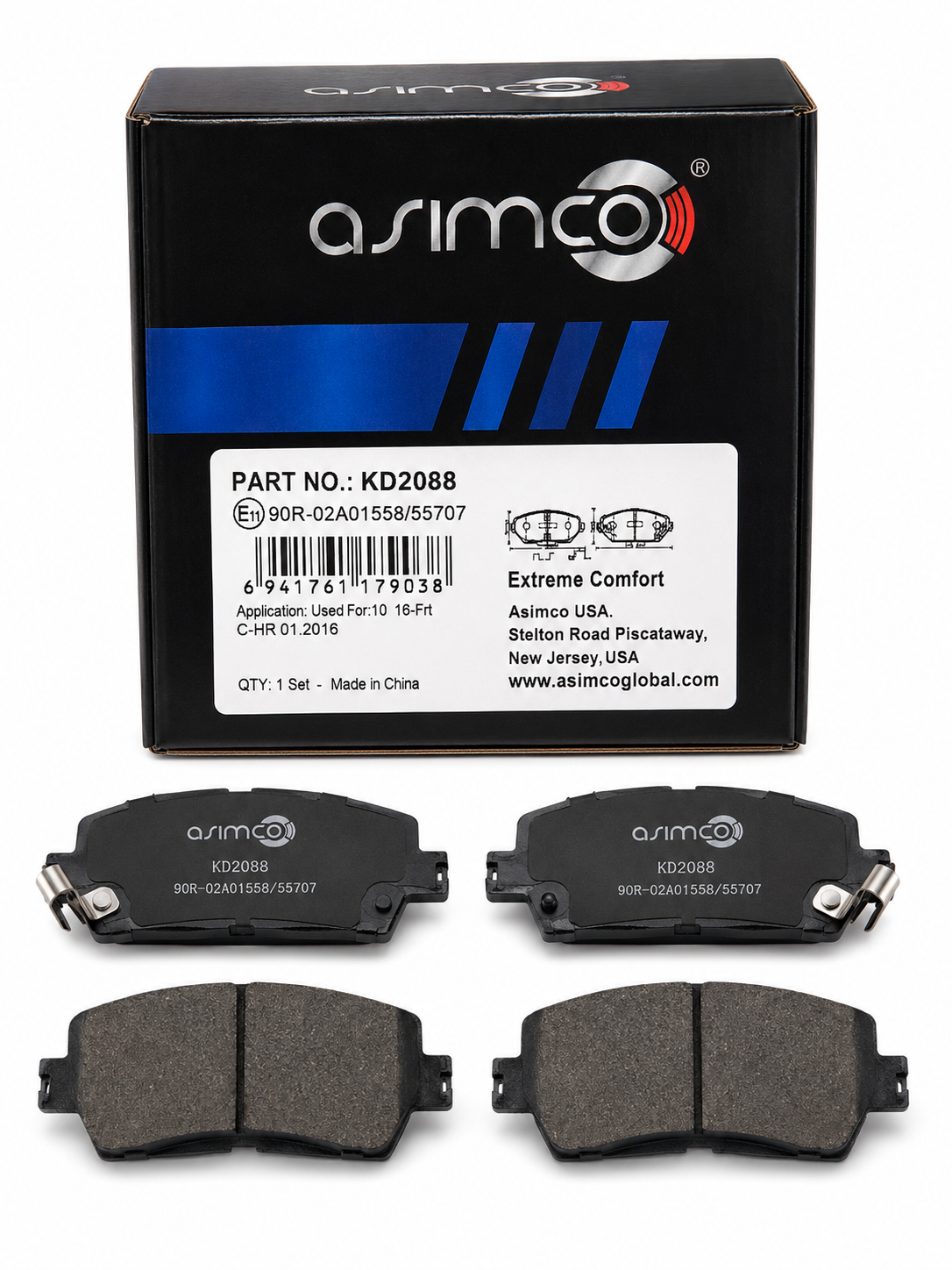 Plaquettes de Frein Asimco KD2088