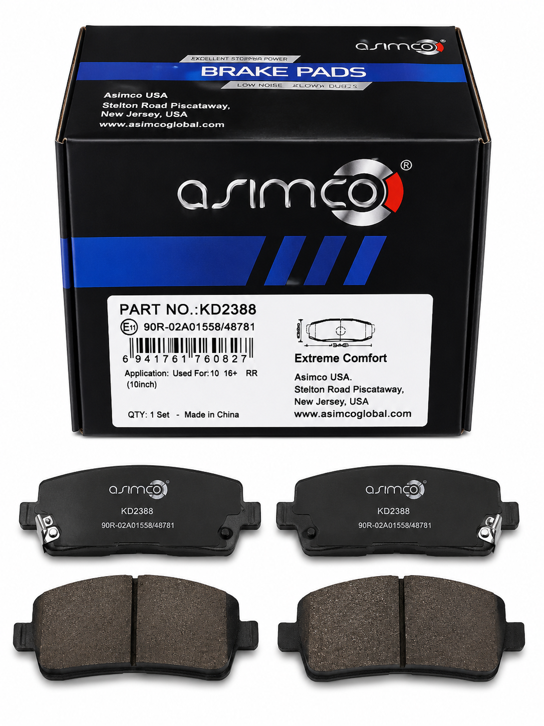 Plaquettes de Frein Asimco KD2388
