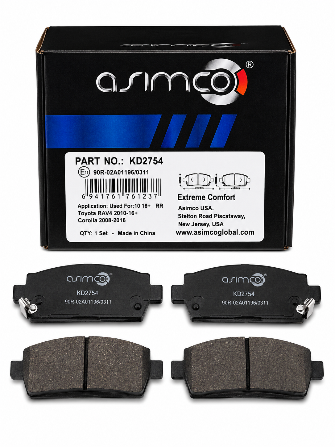 Plaquettes de Frein Asimco KD2754
