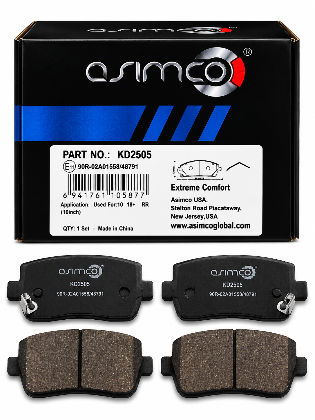 Plaquettes de Frein Avant Asimco KD2505