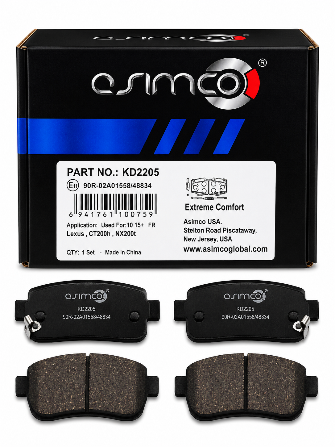 Plaquettes de Frein Avant Asimco KD2205