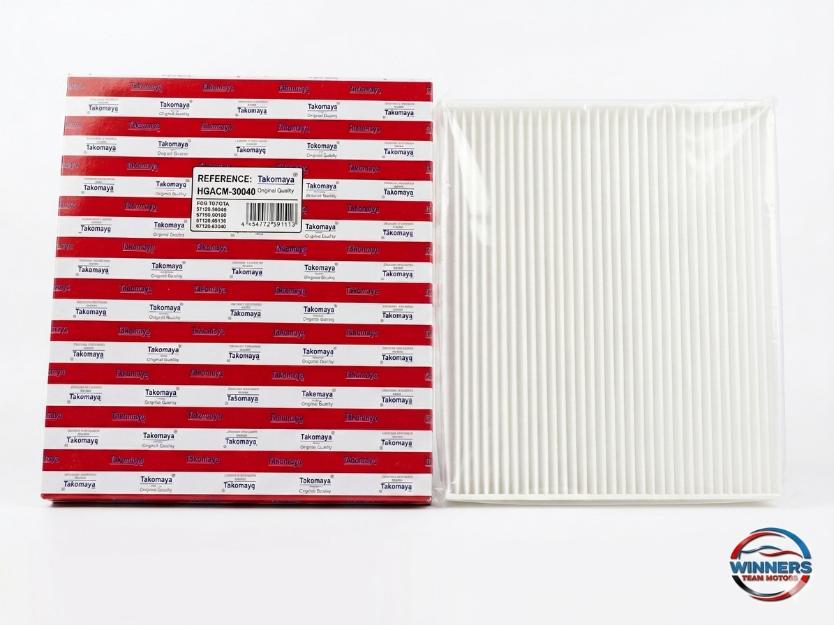 Filtre d'Habitacle /filtre à pollen Haute Qualité (Cabin Filter) Takomaya – Référence HGACM-30040 (Équivalent Toyota)
