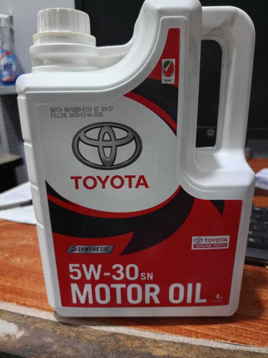 TOYOTA MOTOR OIL 5W30 SN (4LTR)