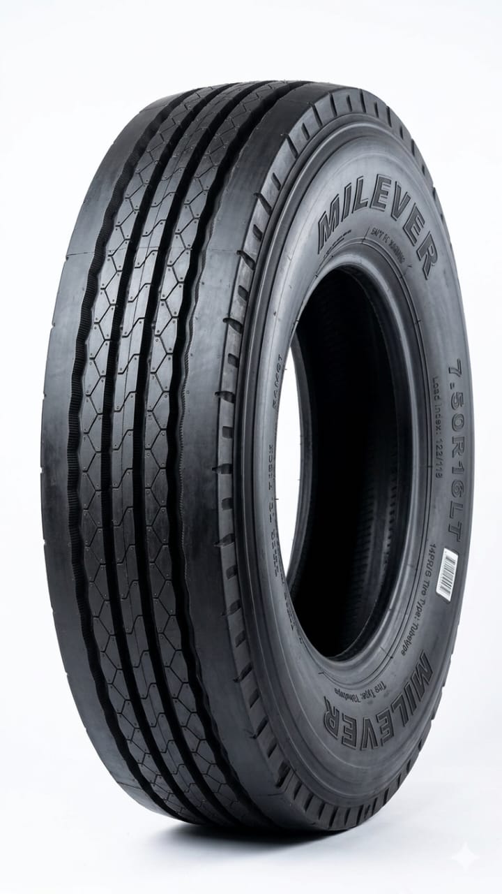 Pneu Poids Lourd 7.50R16LT MILEVER SAM01 – Robustesse et Performance pour Utilisation Intensive