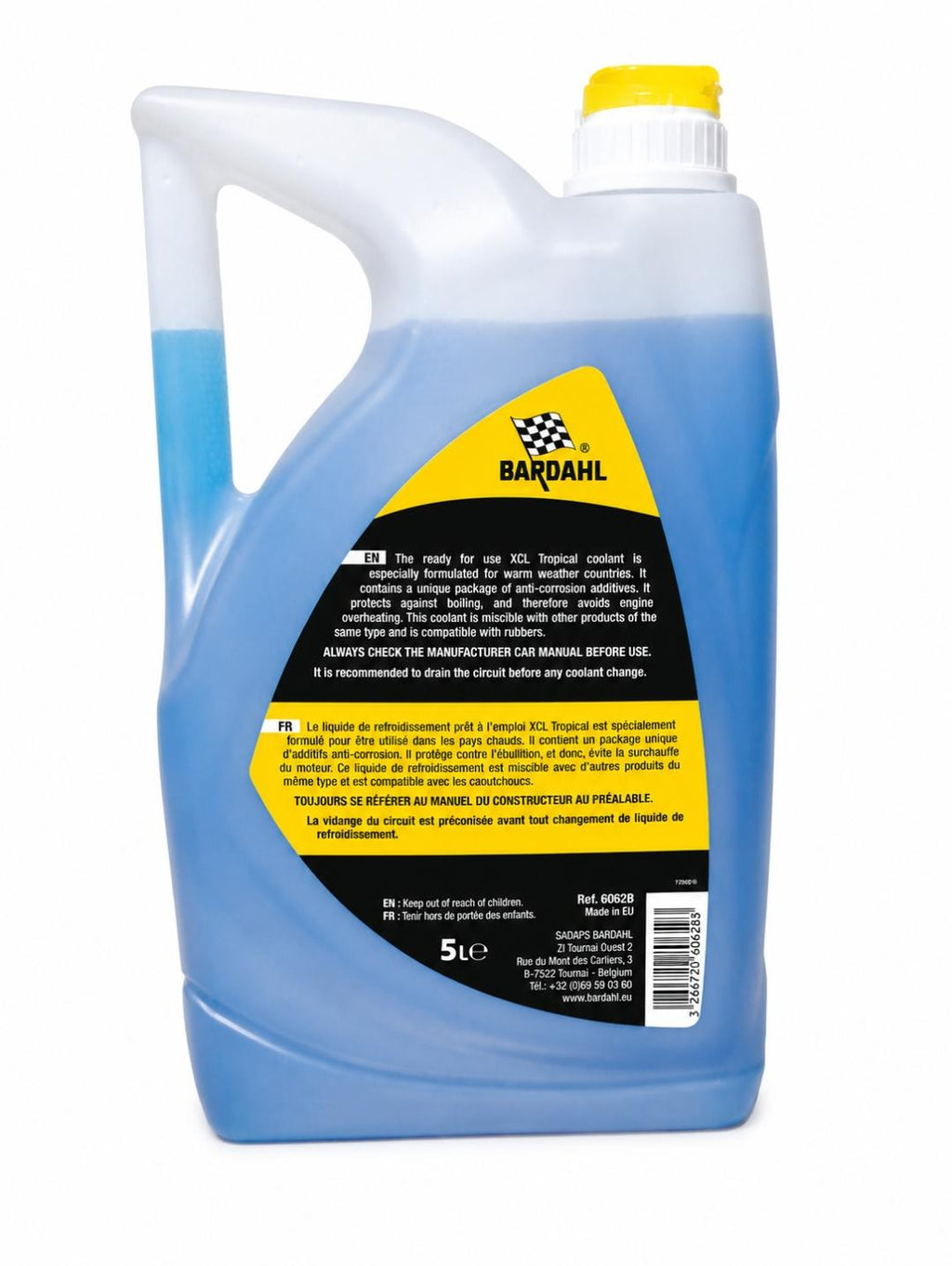 Liquide de Refroidissement BARDAHL XCL Tropical 5L – Haute Performance pour Climats Chauds